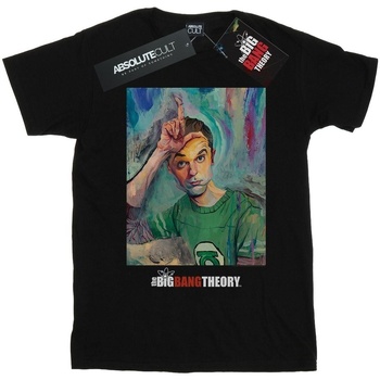 Vêtements Fille T-shirts manches longues The Big Bang Theory Sheldon Loser Painting Noir