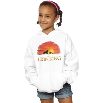 Vêtements Fille Sweats Disney The Lion King Movie Sunset Logo Blanc