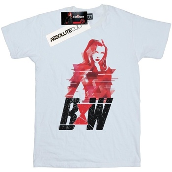 Vêtements Fille T-shirts manches longues Marvel Black Widow Movie Logo Artwork Blanc