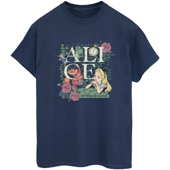 Vêtements Femme T-shirts manches longues Disney Alice In Wonderland Leafy Garden Bleu