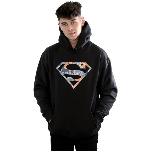 Vêtements Homme Sweats Dc Comics Superman Floral Logo 2 Noir
