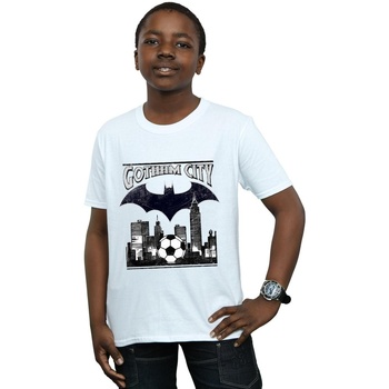 Vêtements Garçon T-shirts manches courtes Dc Comics Batman Football Gotham City Blanc