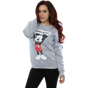 Vêtements Femme Sweats Disney Mickey Mouse Believe Gris