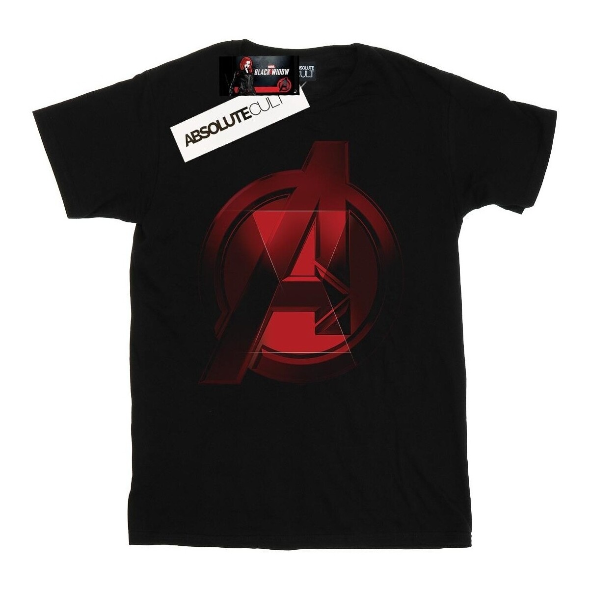Vêtements Fille T-shirts manches longues Marvel Black Widow Movie Avengers Logo Noir