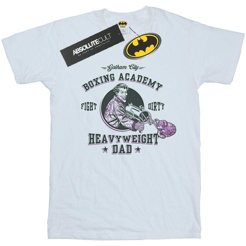 Vêtements Garçon T-shirts manches courtes Dc Comics Batman Heavyweight Dad Blanc