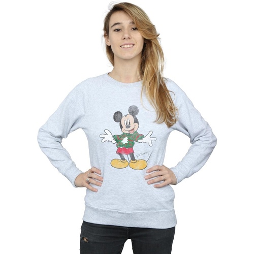 Vêtements Femme Sweats Disney Mickey Mouse Christmas Jumper Gris