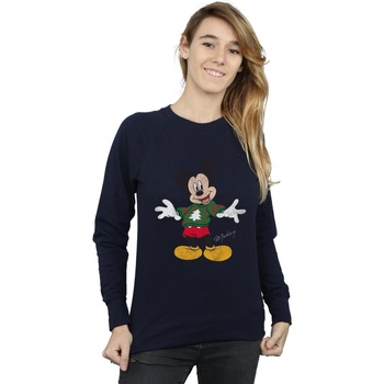 Vêtements Femme Sweats Disney Mickey Mouse Christmas Jumper Bleu