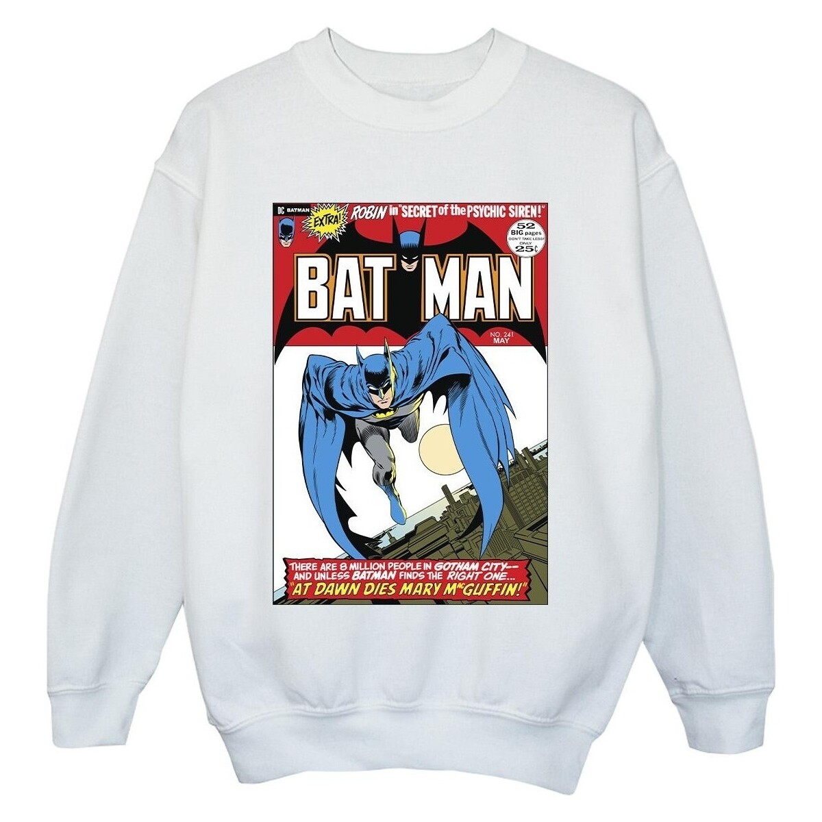Vêtements Garçon Sweats Dc Comics Running Batman Cover Blanc