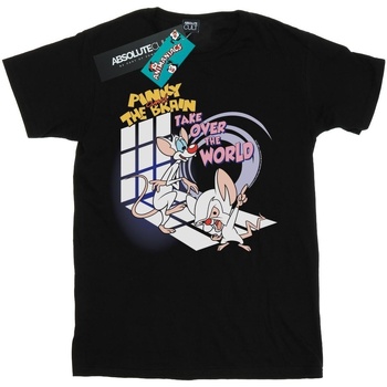 Vêtements Femme T-shirts manches longues Animaniacs Pinky And The Brain Take Over The World Noir