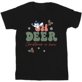 Vêtements Fille T-shirts manches longues Disney Bambi Oh Deer Noir