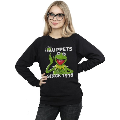 Vêtements Femme Sweats Disney The Muppets Kermit Since 1978 Noir