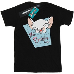 Vêtements Femme T-shirts manches longues Animaniacs The Brain Mugshot Noir