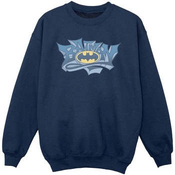 Vêtements Fille Sweats Dc Comics Batman Graffiti Logo Bleu