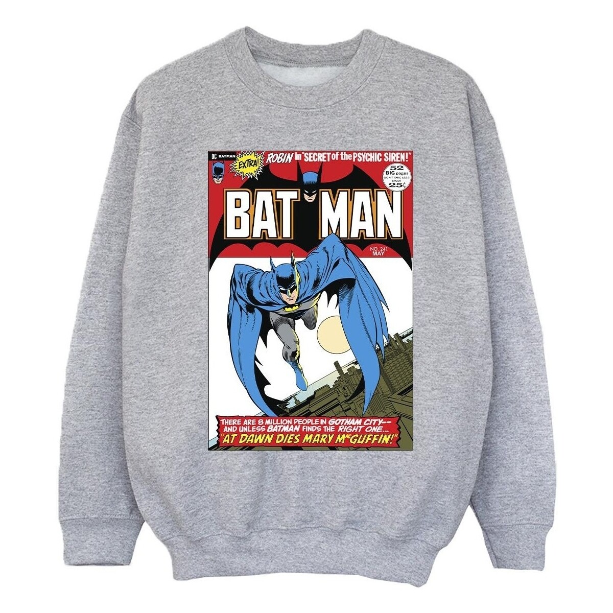 Vêtements Fille Sweats Dc Comics Running Batman Cover Gris