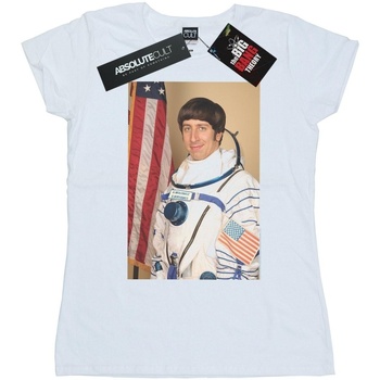 Vêtements Femme T-shirts manches longues The Big Bang Theory Howard Wolowitz Rocket Man Blanc