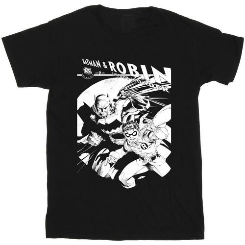 Vêtements Garçon T-shirts manches courtes Dc Comics Batman And Boy Wonder Noir