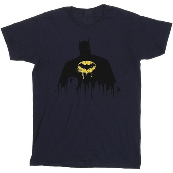 Vêtements Garçon T-shirts manches courtes Dc Comics Batman Shadow Paint Bleu