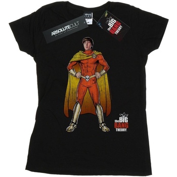 Vêtements Femme T-shirts manches longues Whad Up Science Bitchesory Howard Superhero Noir