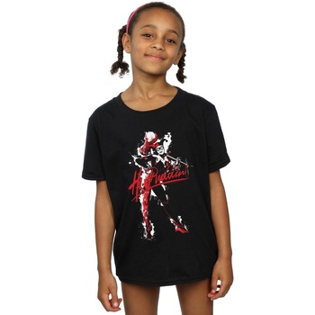 Vêtements Fille T-shirts manches longues Dc Comics Harley Quinn Hi Puddin Noir