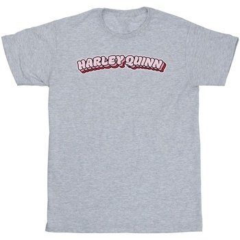 Vêtements Garçon T-shirts manches courtes Dc Comics Batman Harley Quinn Logo Gris