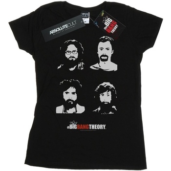 Vêtements Femme T-shirts manches longues The Big Bang Theory Expedition Beards Noir