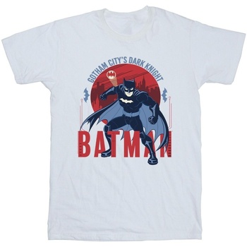 Vêtements Garçon T-shirts manches courtes Dc Comics Batman Gotham City Blanc