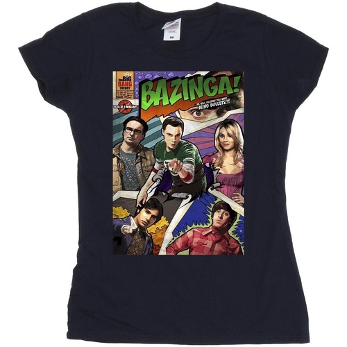 Vêtements Femme T-shirts manches longues The Big Bang Theory Bazinga Cover Bleu