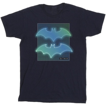 Vêtements Garçon T-shirts manches courtes Dc Comics Batman Grid Gradient Bleu
