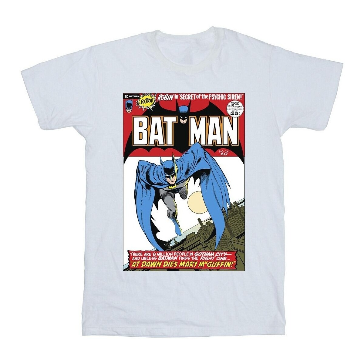 Vêtements Garçon T-shirts manches courtes Dc Comics Running Batman Cover Blanc