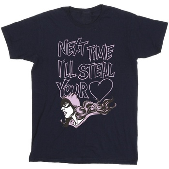 Vêtements Garçon T-shirts manches courtes Dc Comics Batman Batgirl I'll Steal Your Heart Bleu