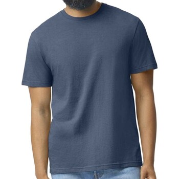 Vêtements Homme T-shirts manches longues Gildan Softstyle CVC Bleu