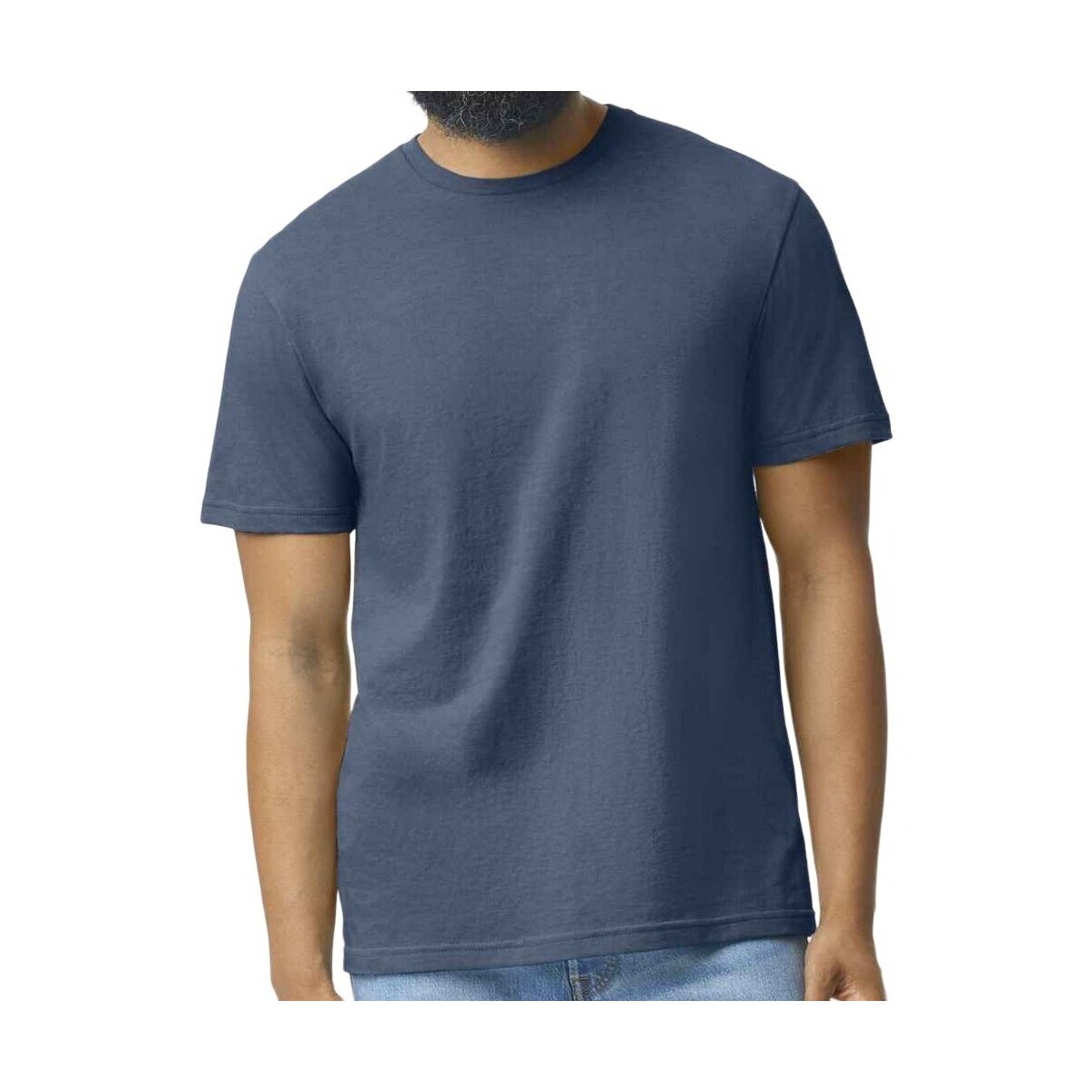 Vêtements Homme T-shirts manches longues Gildan Softstyle CVC Bleu