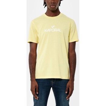 Vêtements Homme Elasthanne / Lycra / Spandex Kaporal - T-shirt col rond - jaune Jaune