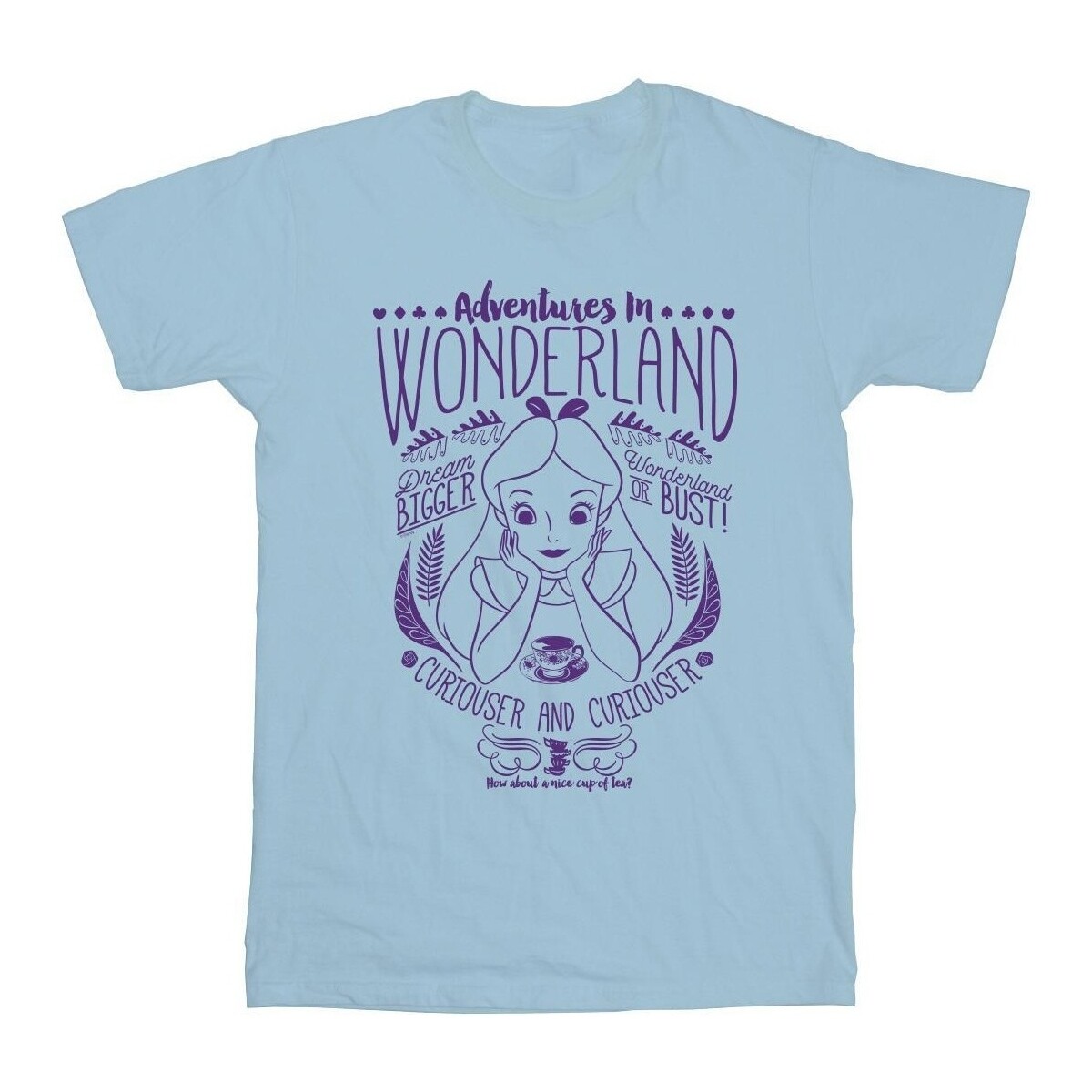 Vêtements Garçon T-shirts manches courtes Disney Alice In Wonderland Adventures In Wonderland Bleu