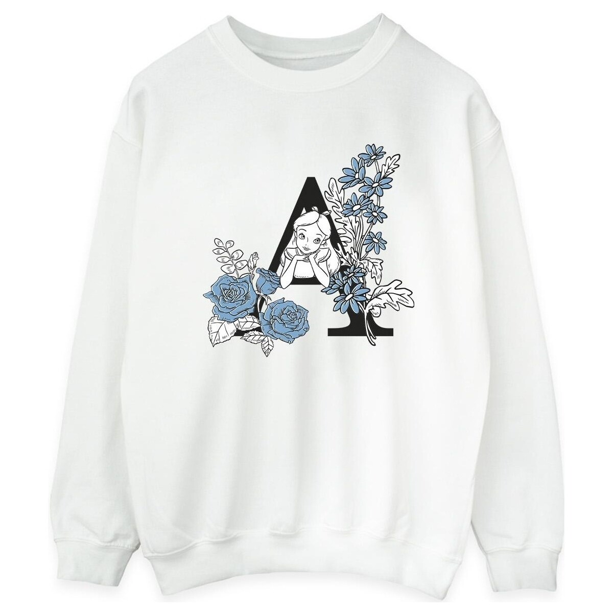 Vêtements Femme Sweats Disney Alice In Wonderland Letter A Blanc