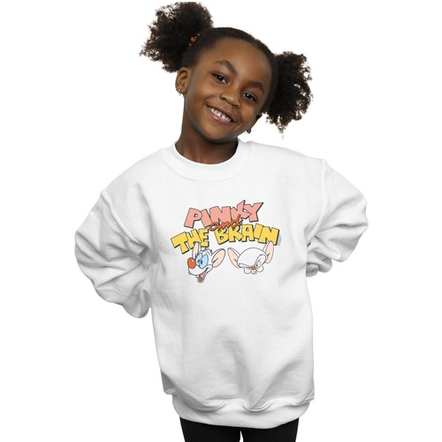 Vêtements Fille Sweats Animaniacs Pinky And The Brain Heads Blanc