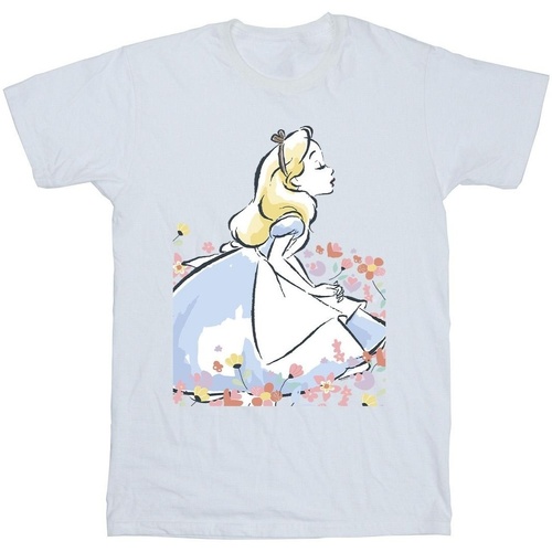 Vêtements Garçon T-shirts manches courtes Disney Parures de lit Flowers Blanc