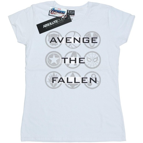 Vêtements Femme T-shirts manches longues Marvel Avengers Endgame Avenge The Fallen Icons Blanc