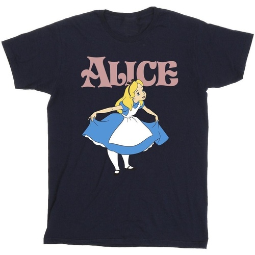 Vêtements Fille T-shirts manches longues Disney Alice In Wonderland Take A Bow Bleu