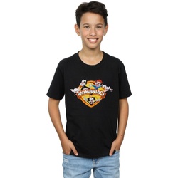 Vêtements Garçon T-shirts manches courtes Animaniacs Group Shield Noir