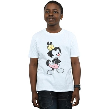 Vêtements Garçon T-shirts manches courtes Animaniacs Dot Classic Pose Blanc