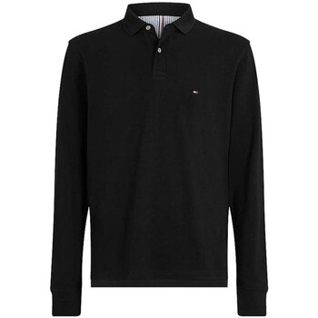 Vêtements Homme Dotted Collared Polo Shirt Tommy Hilfiger MW0MW20183 Noir