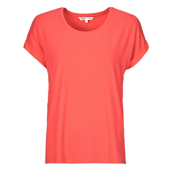 Vêtements Femme T-shirts manches Monogram Only ONLMOSTER Rouge