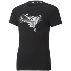 Vêtements Fille T-shirts & Polos Puma 670213-01 Noir