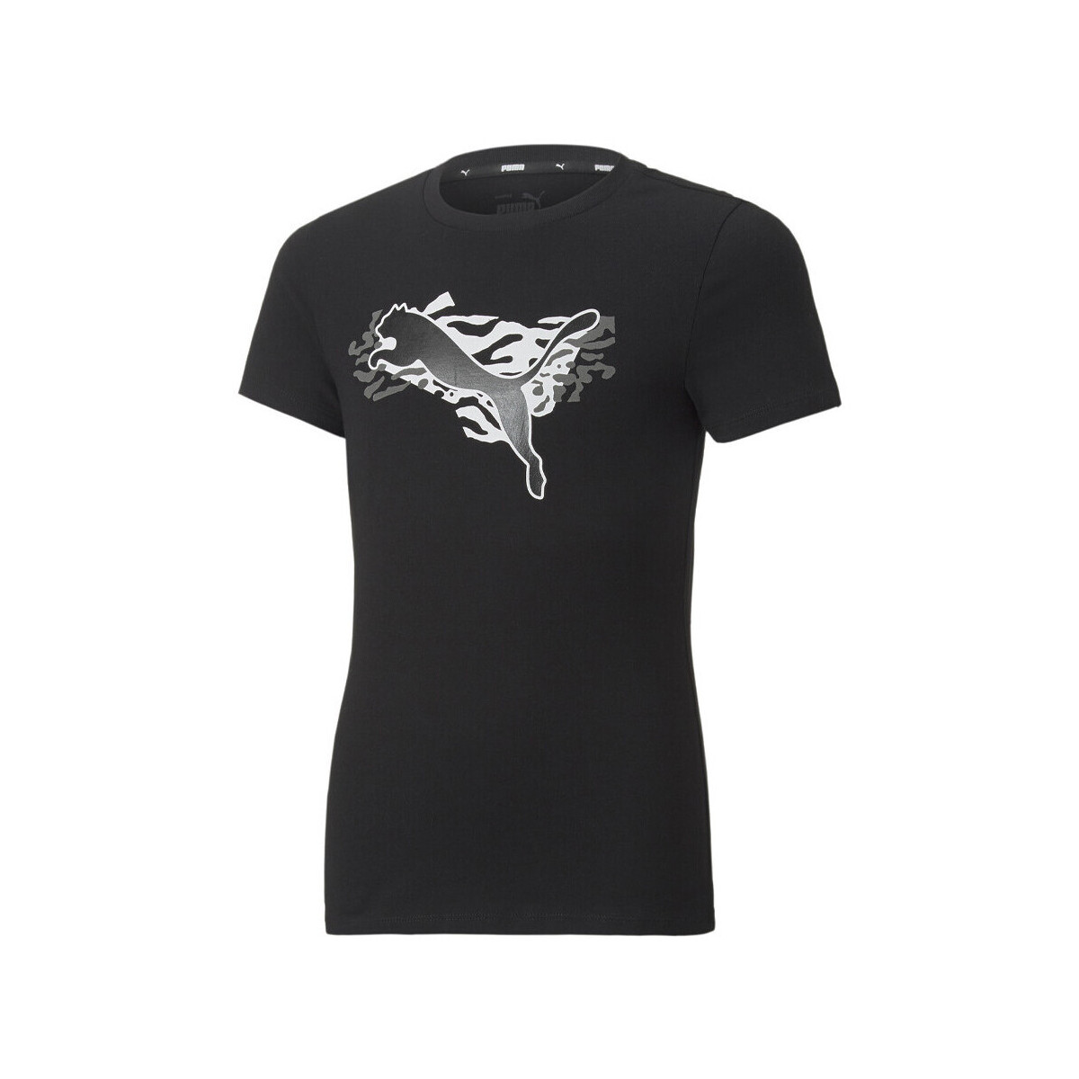Vêtements Fille T-shirts manches courtes Puma 670213-01 Noir