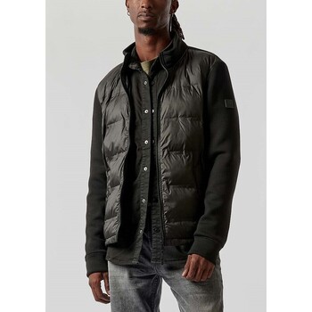veste kaporal  - veste zippée bi matière - noire 