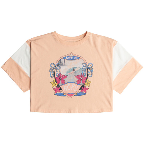 Vêtements Fille T-shirts & Polos Roxy Toutes les marques Enfant Rose
