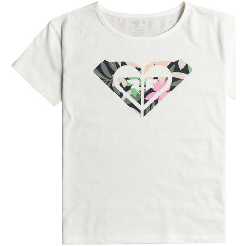 Vêtements Fille T-shirts & Polos Roxy Karl Lagerfeld Biały T-shirt z obszernymi rękawami Blanc