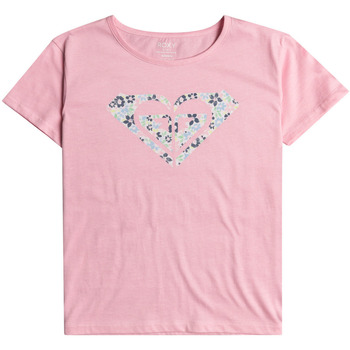 Vêtements Fille T-shirts manches courtes Roxy Day And Night Rose