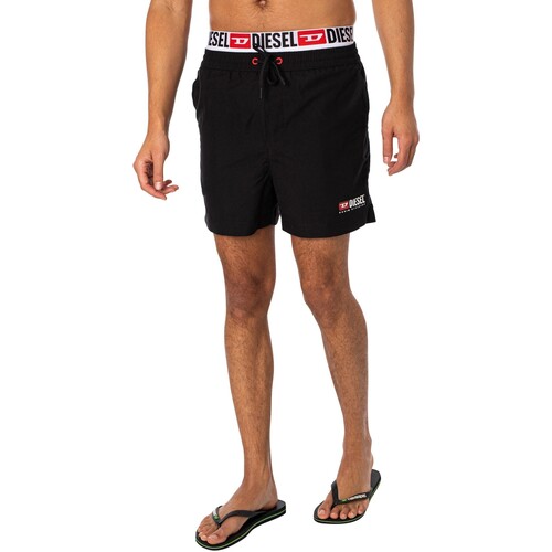 Vêtements Homme Maillots / Shorts de bain Diesel Short de bain à double ceinture Visper Noir